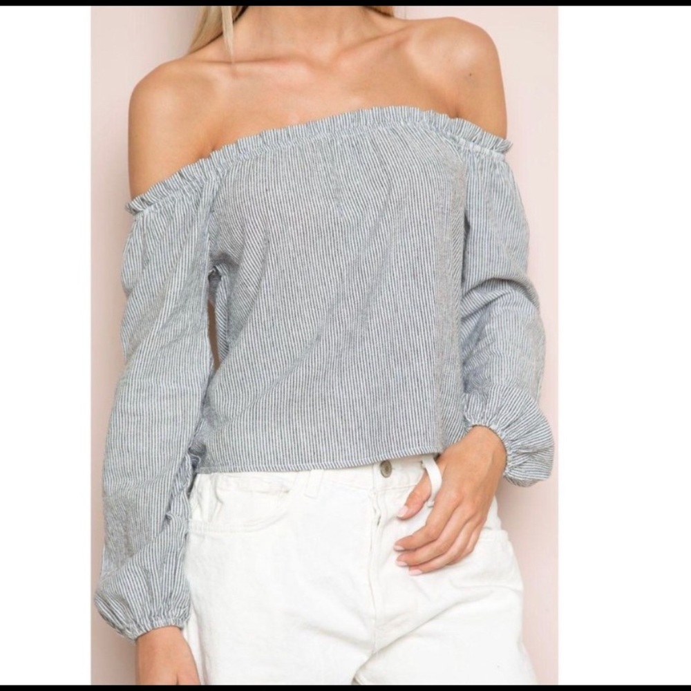 Brandy Melville off shoulder top shirt